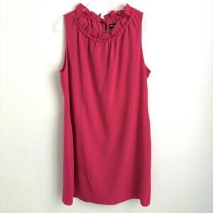 Karl Lagerfeld | Women’s Sleeveless Bright Pink Back Tie Midi Dress Size 16